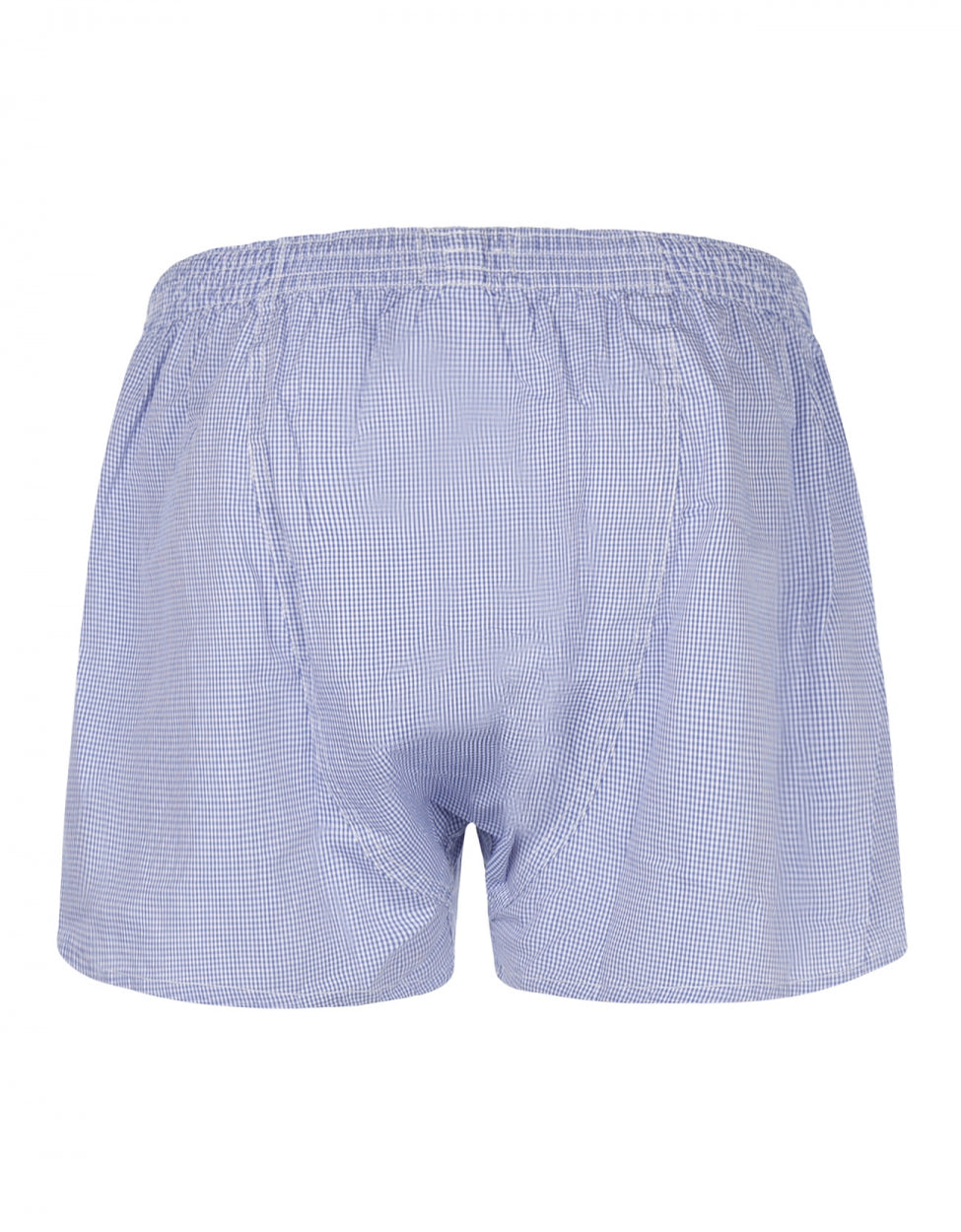 Boxershort katoen | Blauw Ruit Fijn