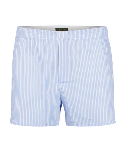 Boxershort katoen | Licht Blauw Streep Fijn