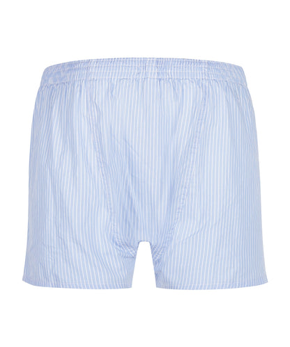 Boxershort katoen | Licht Blauw Streep Fijn