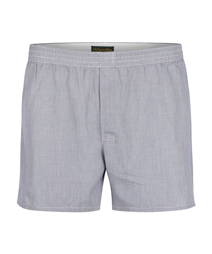 Boxershort katoen | Grijs Ruit Micro