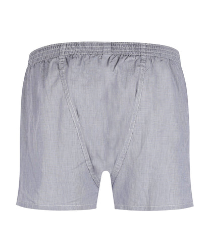 Boxershort katoen | Grijs Ruit Micro