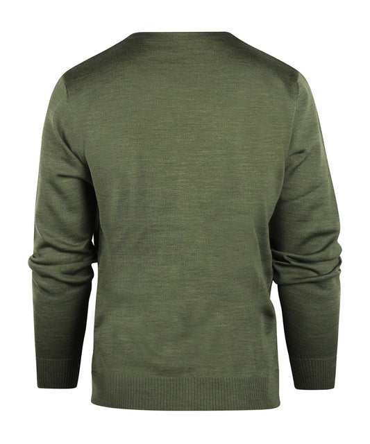 Maerz klassische Strickjacke mit Knöpfen | Grün