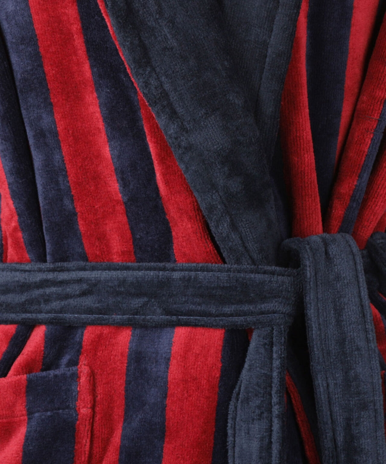 Kamerjas Velour | Navy/Red stripe