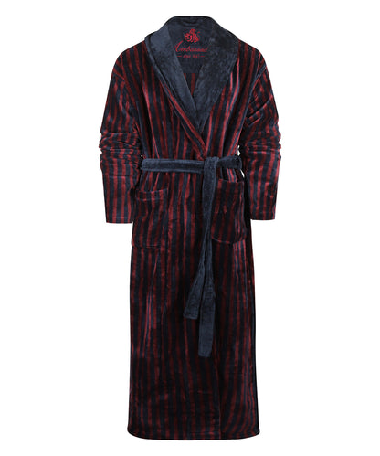 Dressing gown velour | blue
