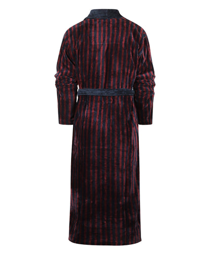 Dressing gown velour | blue