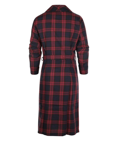 Dressing Gown Cotton and Wool | Bordeaux Red