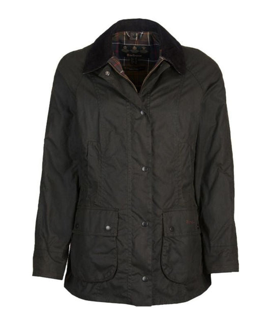 Barbour Classic Beadnell Wachsjacke für Damen | Oliv