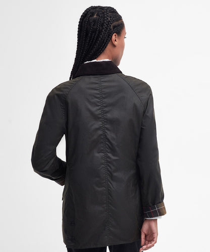 Barbour Classic Beadnell Wachsjacke für Damen | Oliv