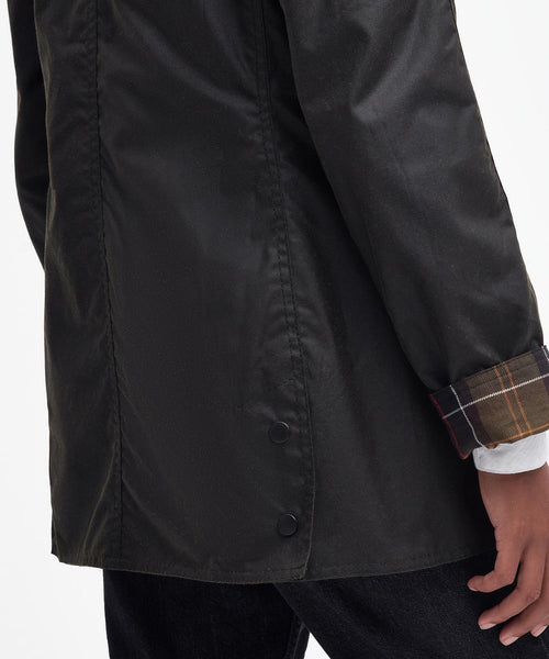 Barbour Classic Beadnell Wax Jacket Dames | Olive
