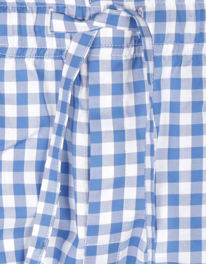 Lange Baumwollpyjamahose | Blau