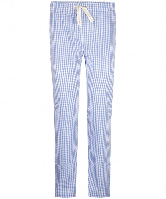 Lange Baumwollpyjamahose | Blau
