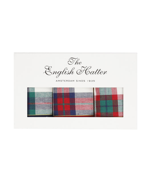 Zakdoek 3-Box | Tartan Multi