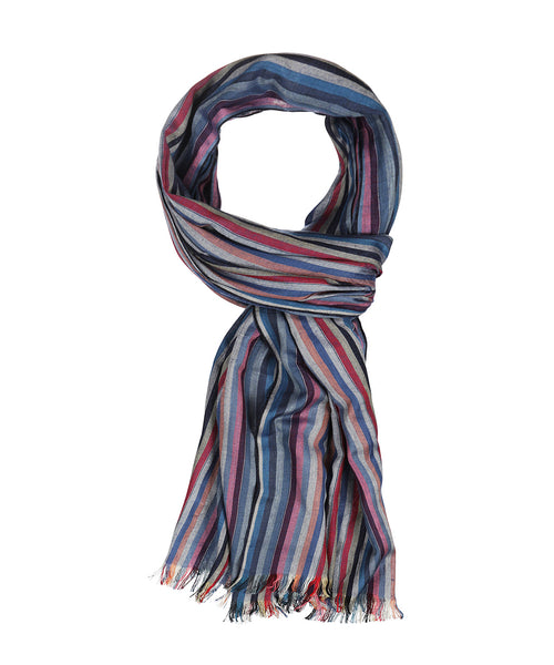 Striped Scarf | Blue