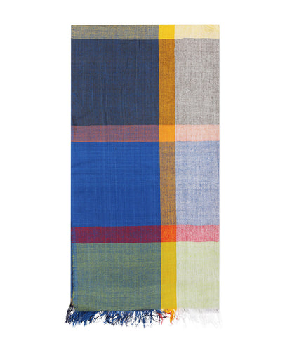 Gestreifter Schal | Blau