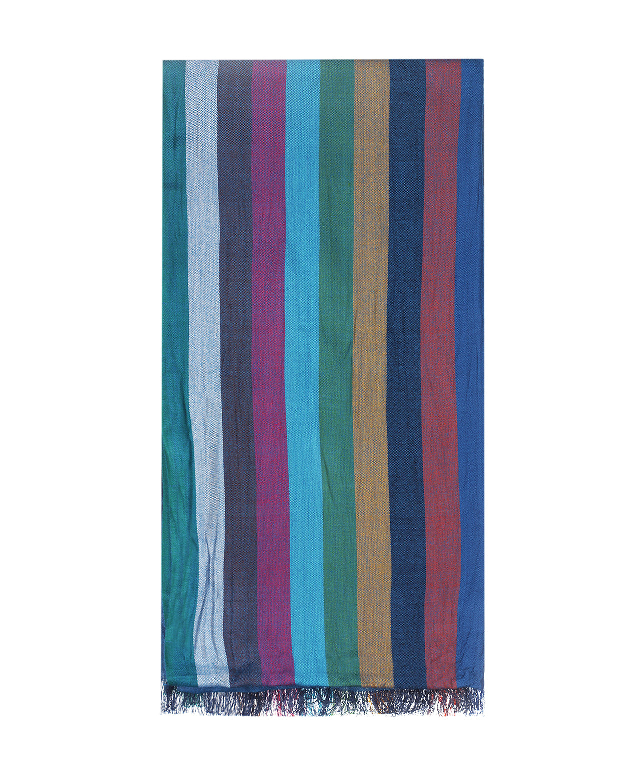 Streep sjaal | Blauw Pastel Multi Streep