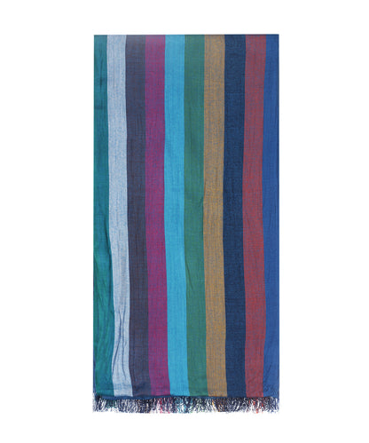 Streep sjaal | Blauw Pastel Multi Streep