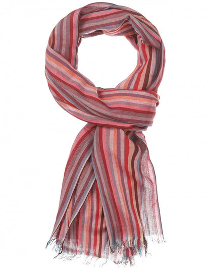Streep sjaal | Roze Multi Streep