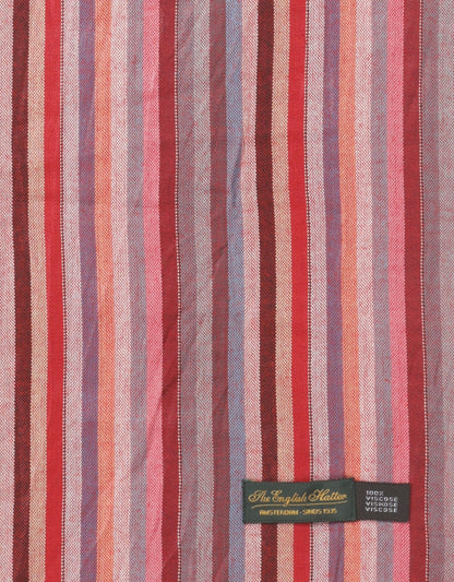 Streep sjaal | Roze Multi Streep