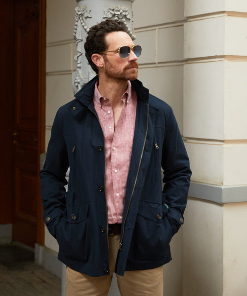 Renfield Mid-length Coat | Navy Blue