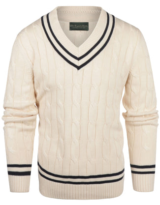 Cricket Pullover v-neck | White