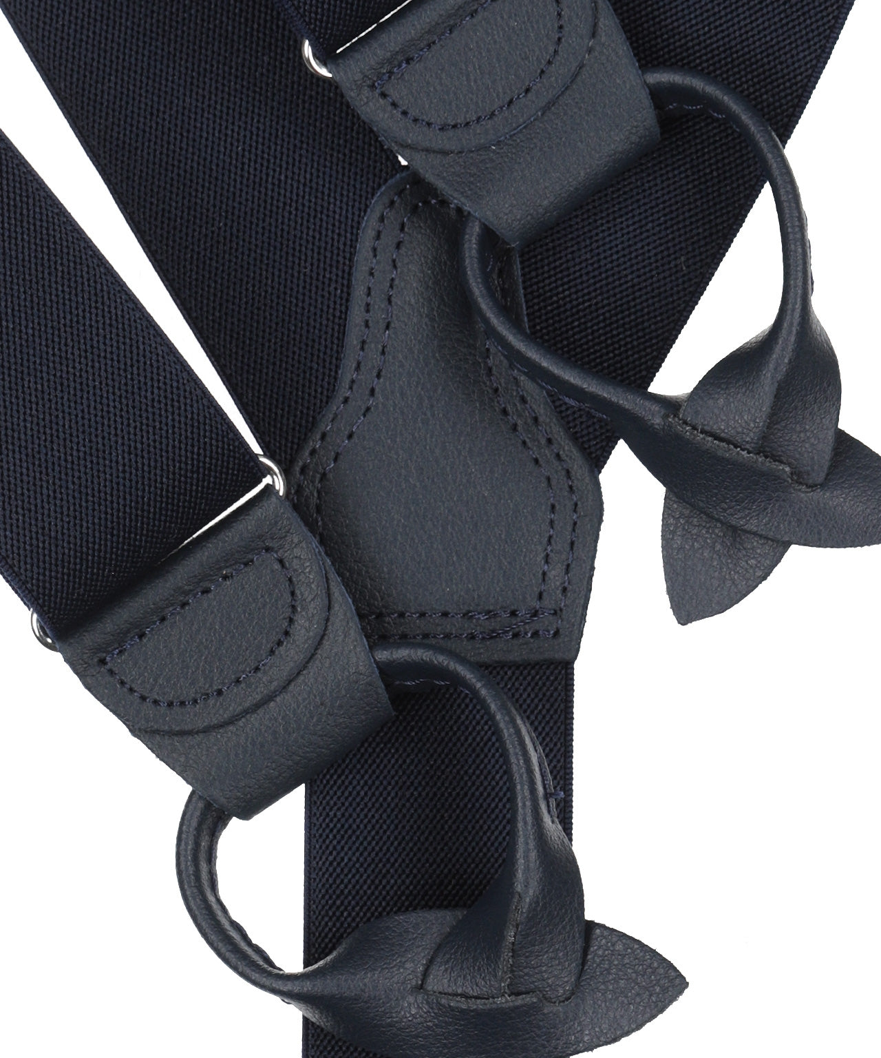 Zahnspange mit Laschen | Marineblau
