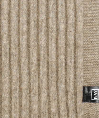 Rib Scarf 165X16 | Beige
