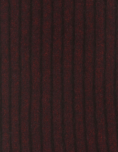 Rib Scarf 165X16 | Donkerrood