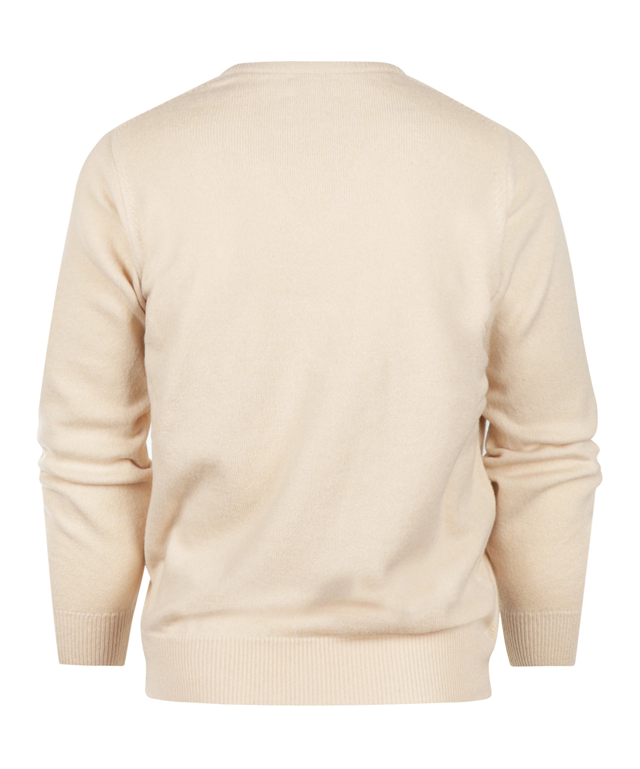 William Lockie Round Neck Lambswool *Sale* | Beige