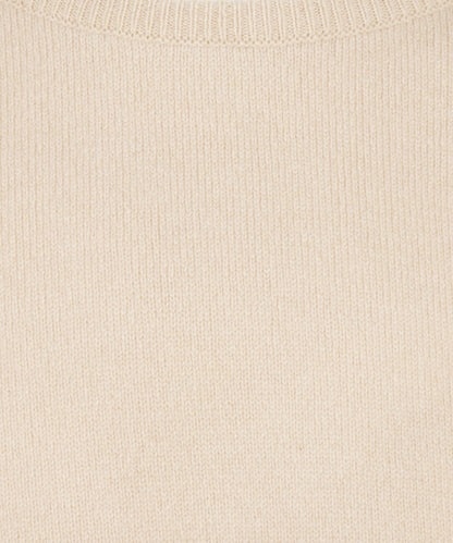 William Lockie Round Neck Lambswool *Sale* | Beige