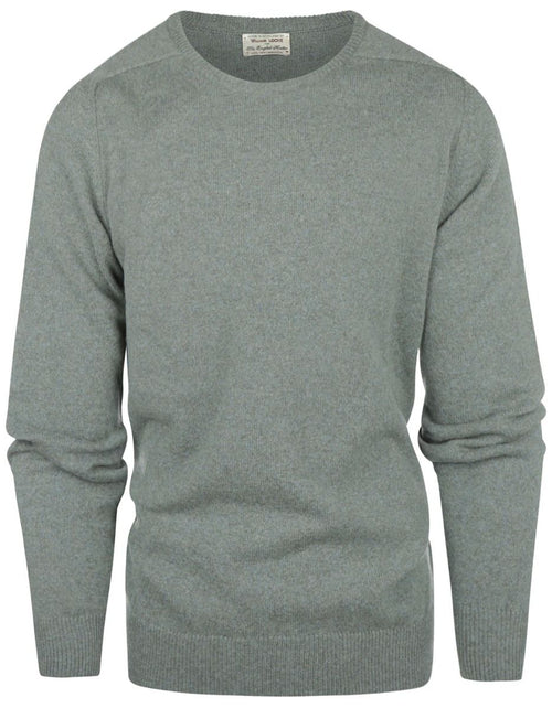 William Lockie Round Neck Lambswool *Sale* | Caspian/Landscape