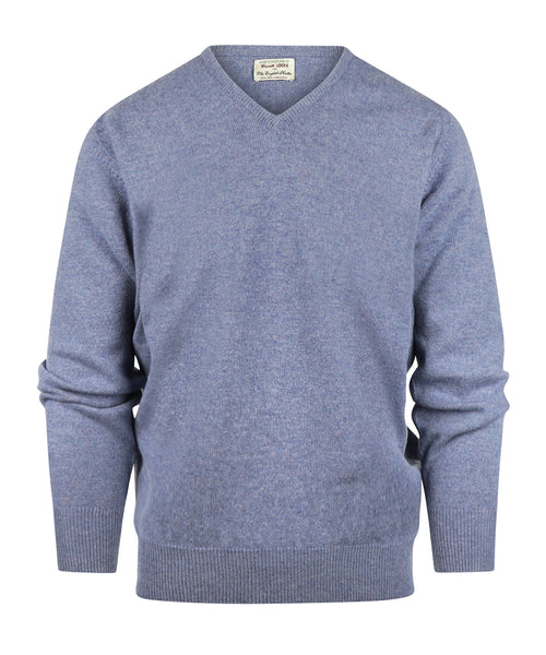 Pullover v-neck lambswool *Sale* | Blue Lovat