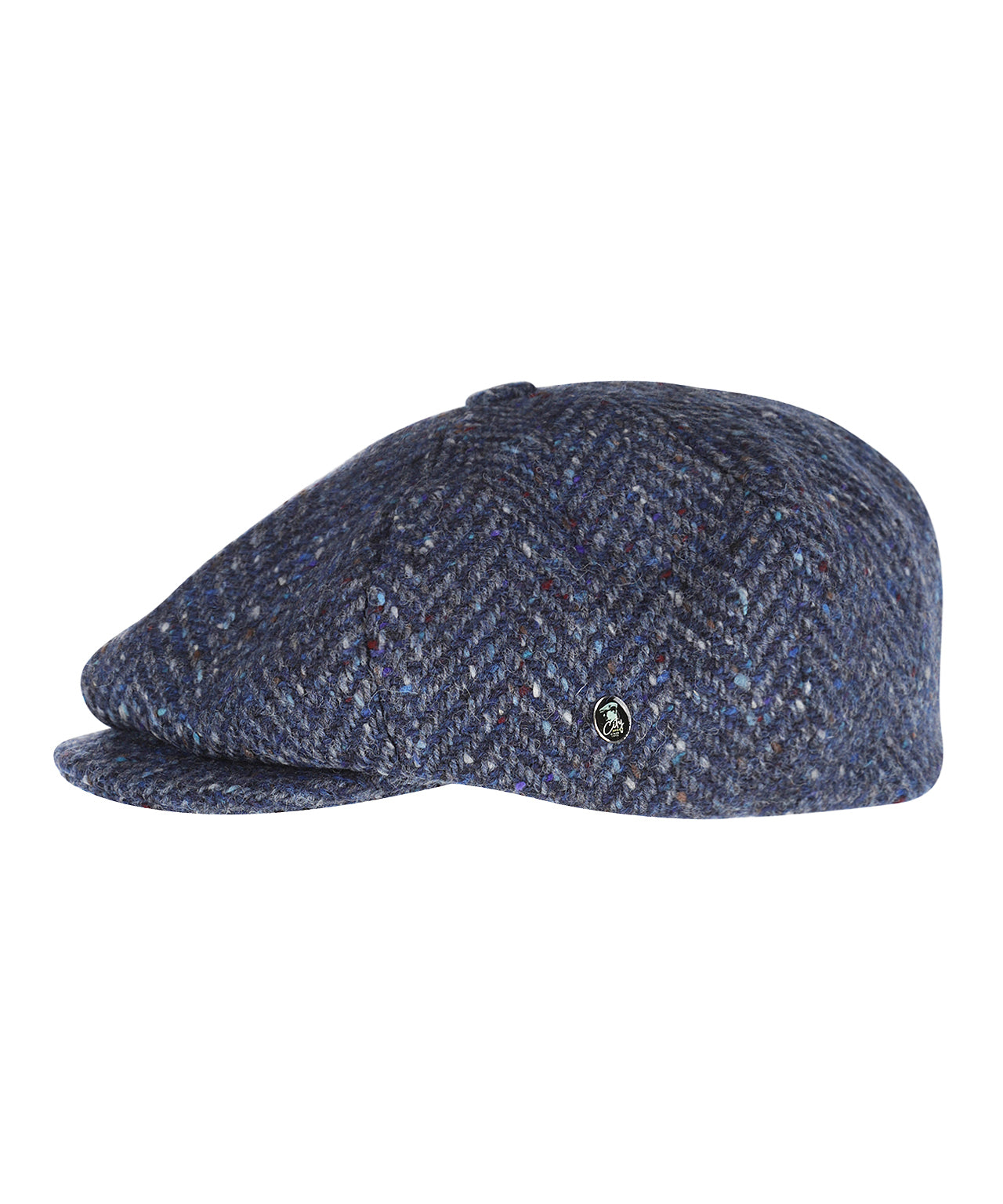 Ballon Tweed Cap | Blauw Tweed