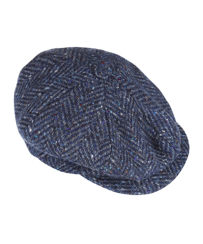 Ballon Tweed Cap | Blauw Tweed