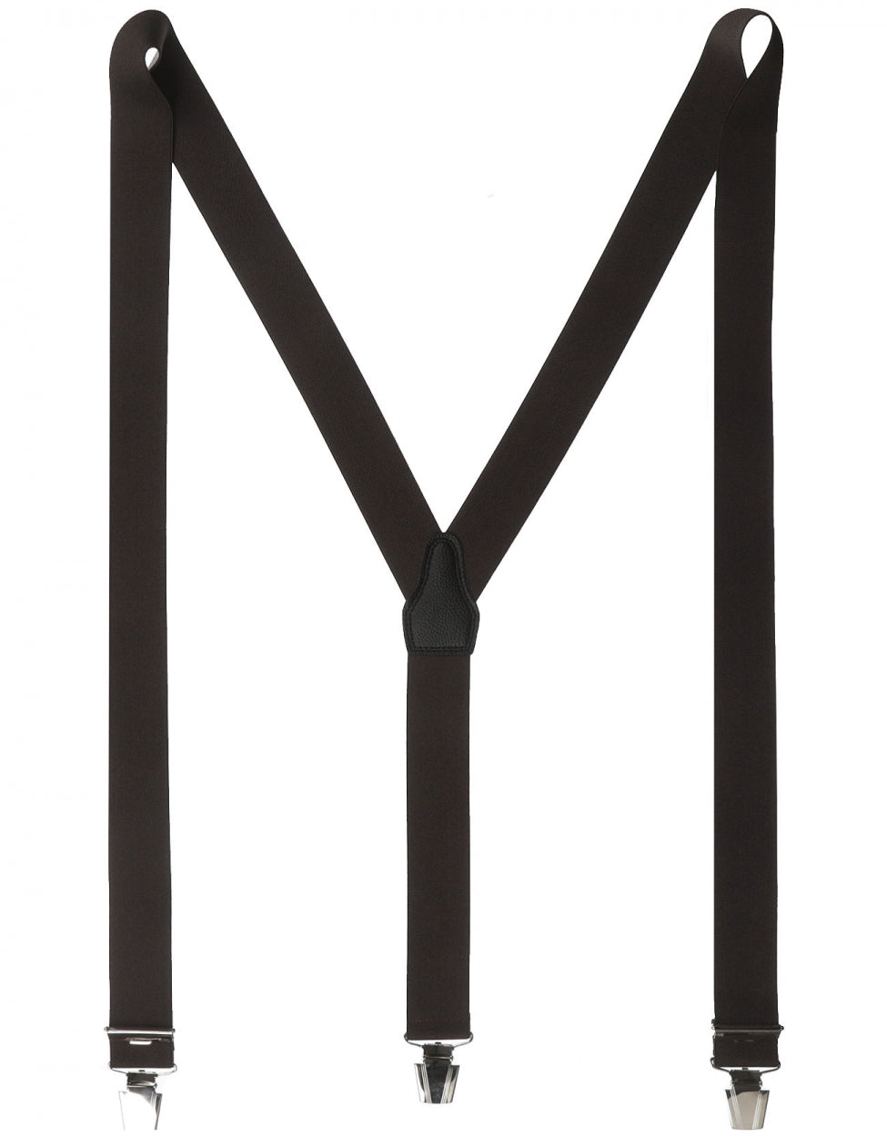 Elastic Braces with Clips | Brown