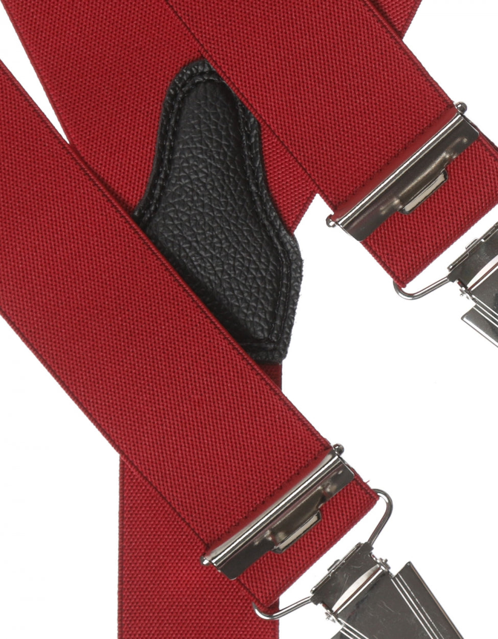 Elastische Hosenträger mit Clips | Rot