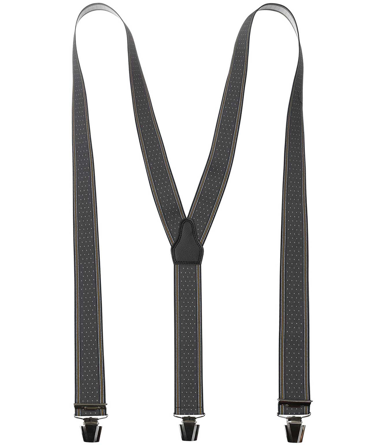 Designer-Hosenträger mit Clips | Schwarz