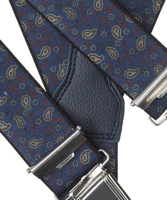 Designer-Hosenträger mit Clips | Blau