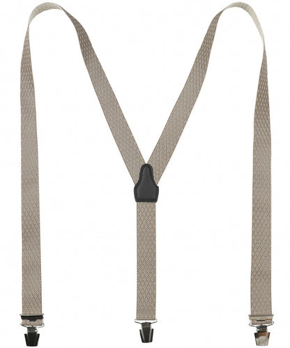Designer-Hosenträger mit Clips | Braun