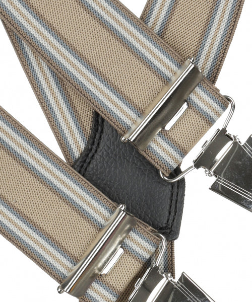 Design suspenders with clips | Brown