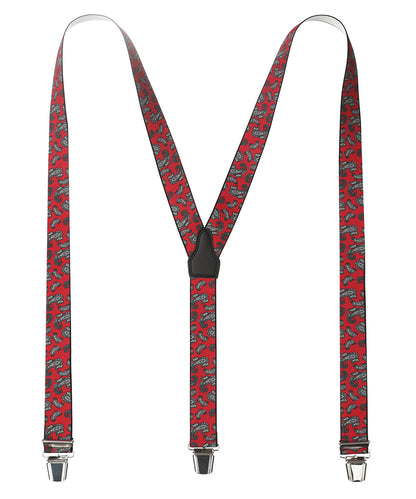 Design suspenders with clips | Red