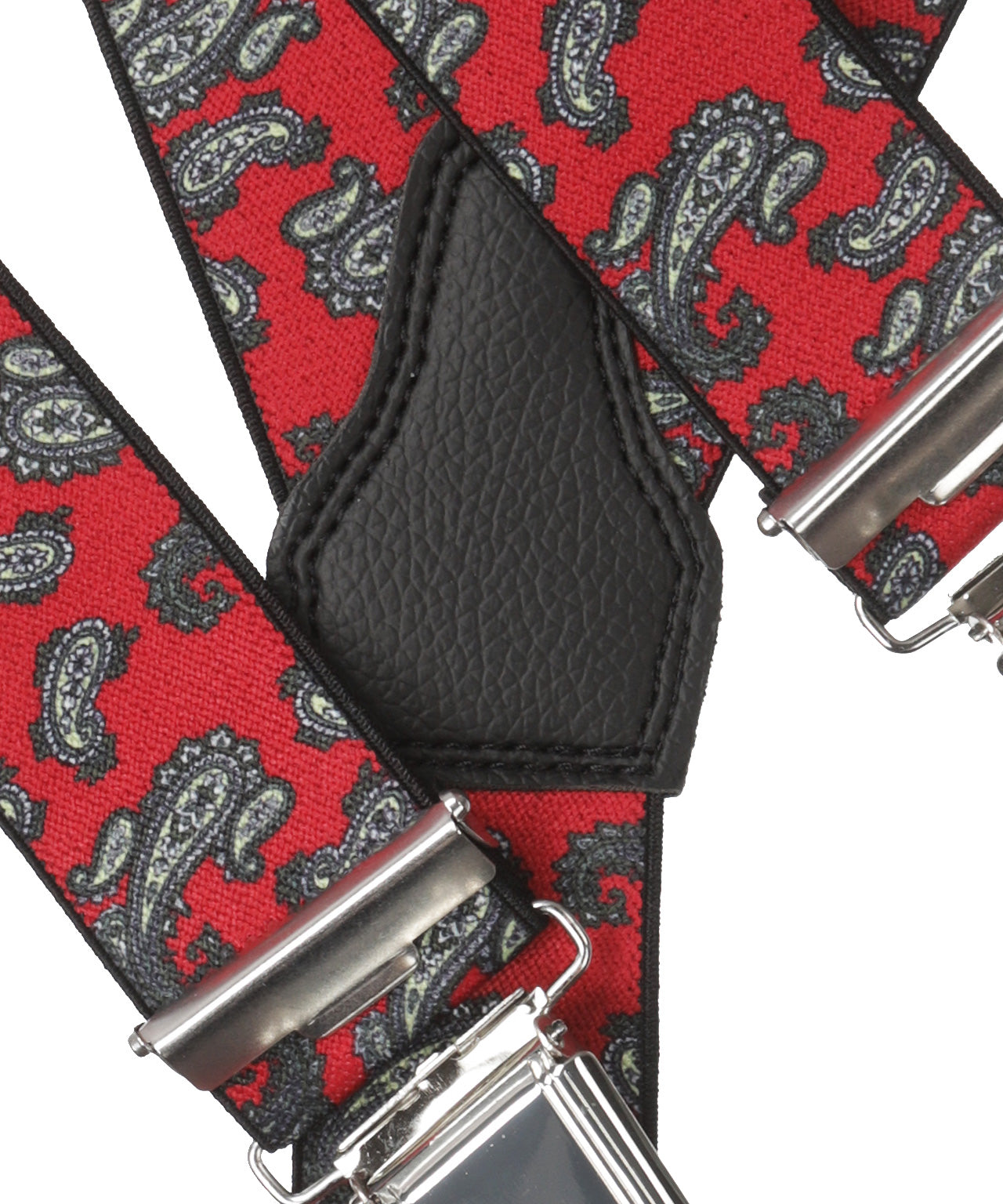 Design suspenders with clips | Red