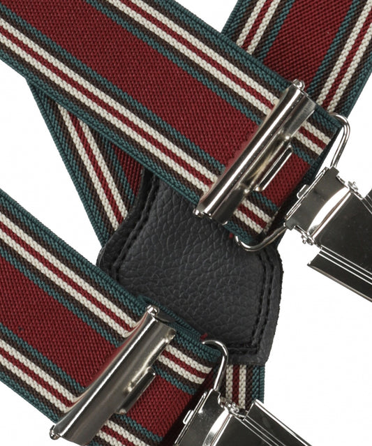 Designer-Hosenträger mit Clips | Rot
