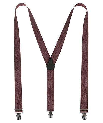 Designer-Hosenträger mit Clips | Rot