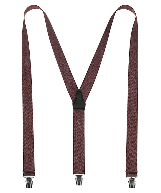 Designer-Hosenträger mit Clips | Rot