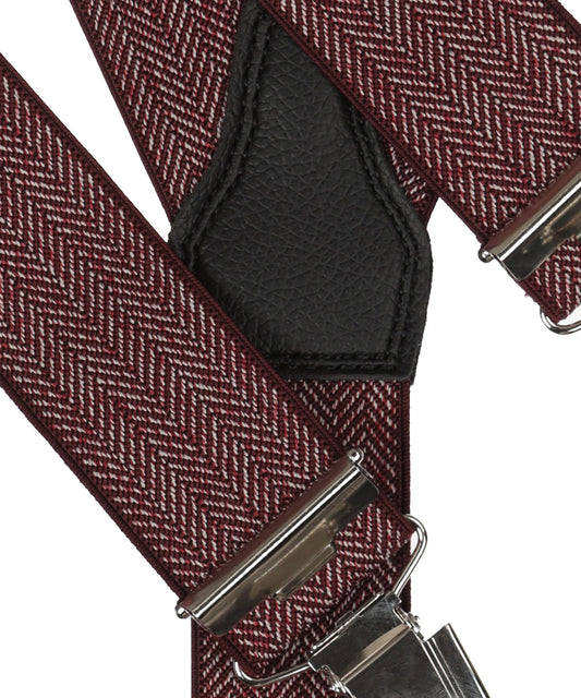 Designer-Hosenträger mit Clips | Rot