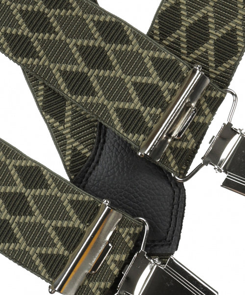 Design suspenders with clips | Green