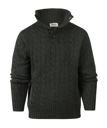 Sweater polo cashmere merino wool | Green