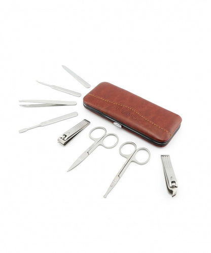 Maniküre-Set im Etui | Braun