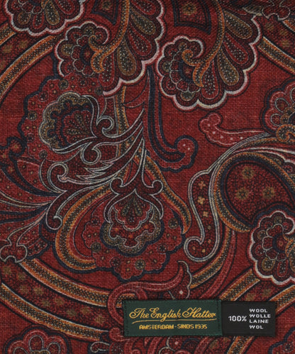Thin wool scarf | Red