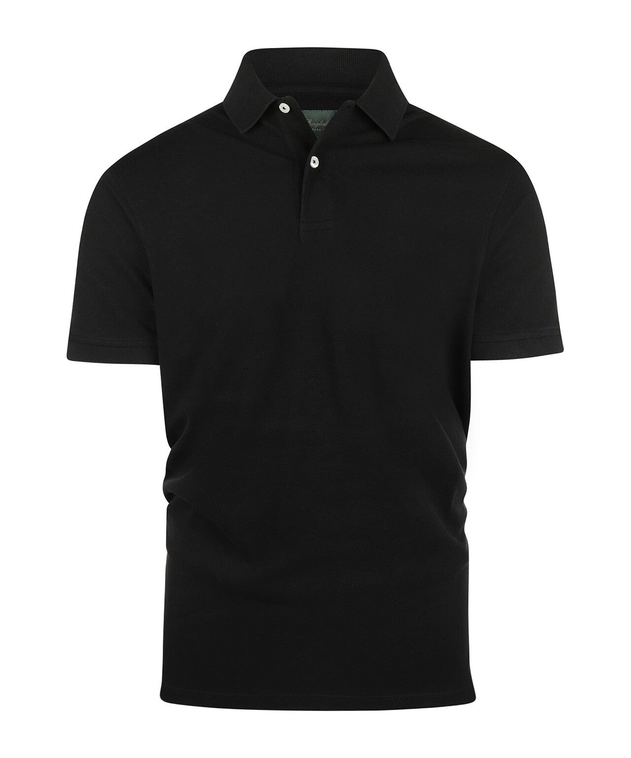 Kurzärmeliges Piqué-Poloshirt | Schwarz